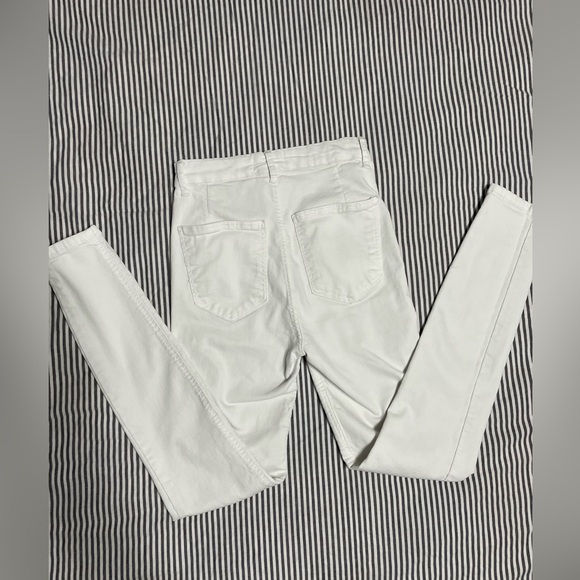 ZARA DENIM SKINNY HIGH WAIST WHITE Pant Woman, stretchy, SIZE 2 - Picture 7 of 16
